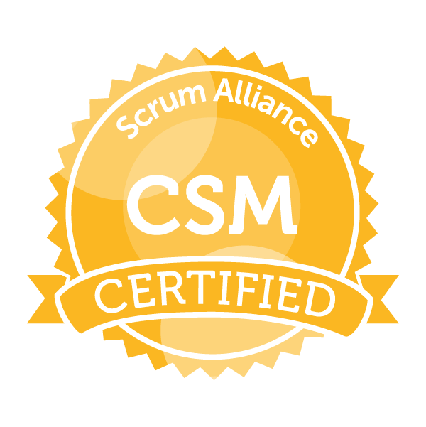Scrum Alliance CSM badge